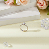 Rhodium Plated 925 Sterling Silver Engagement Solitaire Ring Settings STER-DC0001-99-5