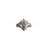 Brass Pave Cubic Zirconia Finger Rings FS-WGC2302-04-5