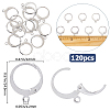 304 Stainless Steel Leverback Earring Findings STAS-SP0001-02A-2