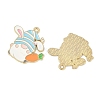 Easter Alloy Enamel Pendants ENAM-I082-02G-01-2
