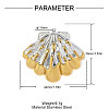 304 Stainless Steel Pendants STAS-OY019-26G-2