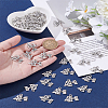 50Pcs Tibetan Style Alloy Pendants TIBEP-LP0001-13-3