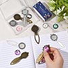 DIY Flat Round Bookmark Making Kits DIY-SC0032-07A-4