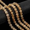 Natural Citrine Beads Strands G-O166-10-8mm-4