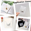 15Pcs Plastic Necklace Chain Adhesive Pouch for Necklace Display Cards AJEW-SC0003-43-5