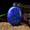 Natural Lapis Lazuli Oval Palm Stone Massager PW-WG63539-03-1