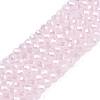 Electroplate Glass Beads Strands EGLA-A044-J1mm-A02-1