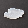 Christmas Theme DIY Santa Claus Pendant Silicone Statue Molds DIY-K054-14-4