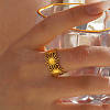 304 Stainless Steel Cuff Open Rings WG15ADB-01-3