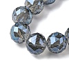 Transparent Electroplate Glass Beads Strands EGLA-N002-34H-F04-3