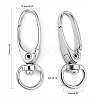 Iron Swivel Snap Hooks Clasps X-E341-6-2