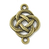 Tibetan Style Alloy Connector Charms TIBE-I026-6023AB-1
