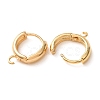Rack Plating Eco-friendly Brass Chunky Hoop Earring Findings KK-D075-02G-RS-1-3