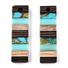 Translucent Resin & Walnut Wood Pendants RESI-TAC0017-47-A02-2