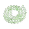 Crackle Transparent Glass Beads Strands GLAA-N068-06A-09-2