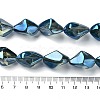 Electroplate Transparent Glass Beads Strands EGLA-E060-01A-FR04-4