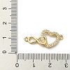 Rack Plating Brass Micro Pave Clear Cubic Zirconia Pendants KK-R157-09G-3