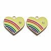Alloy Enamel Pendants ENAM-T011-108B-NR-2
