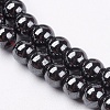 Magnetic Synthetic Hematite Beads Strands X-G-Q893-6mm-3