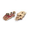 Alloy Enamel Pendants X-ENAM-S126-063-NR-3