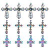 12Pcs 3 Style Alloy Big Pendants FIND-FH0002-39-1