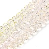 Transparent Painted Glass Beads Strands DGLA-A034-T8mm-A25-2