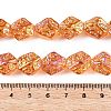 Electroplate Glass Beads Strands EGLA-N012-08M-4