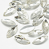 Pointed Back Glass Rhinestone Cabochons RGLA-T083-7x15mm-01-1