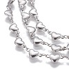 Tarnish Resistant 3.28 Feet 304 Stainless Steel Link Chains X-CHS-P007-10P-2