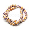 Dyed Round Synthetic Gemstone Ocean White Jade Beads Strands G-F085-10mm-04-2