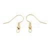 Brass Earring Hooks X-KK-C024-18KCG-2