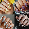 Stainless Steel DIY Nail Art Templates MRMJ-WH0092-098-6