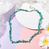Natural Howlite Chip Beaded Necklace NJEW-JN04615-07-2