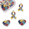 8Pcs 2 Style Enamel Alloy Pendants ENAM-LS0001-09P-3