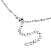 304 Stainless Steel Curb Chain Necklace for Men Women NJEW-YW0001-12-2