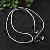 Natural Labradorite Beaded Necklaces NJEW-JN02492-07-4
