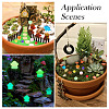 30Pcs 2 Styles Luminous Resin Mushroom Ornament RESI-TA0004-02A-9