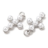 Brass Plastic Imitation Pearls Pendants KK-Q775-23P-2