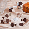 60Pcs Wood Stud Earrings Finding EJEW-FI0003-33E-6