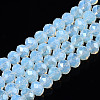 Electroplate Glass Beads Strands EGLA-A034-J8mm-A10-1