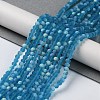 Transparent Glass Beads Strands LS-EGLA-A034-T4mm-MB27-2