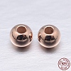 Round 925 Sterling Silver Spacer Beads STER-M103-04-2mm-RG-2