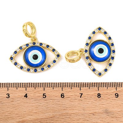 Rack Plating Brass Micro Pave Cubic Zirconia Pendant KK-H486-20G-04-1