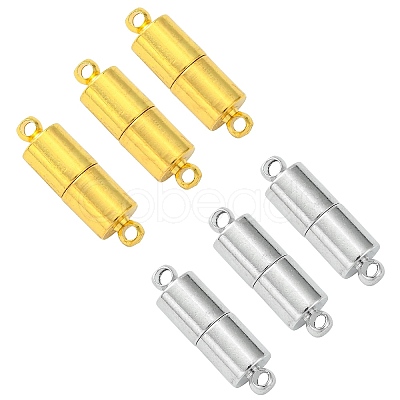 20 Sets 2 Colors Alloy Magnetic Clasps PALLOY-CJ0002-42-1