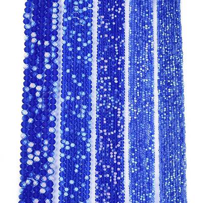 Transparent Glass Beads Strands EGLA-A044-T4mm-MB31-1
