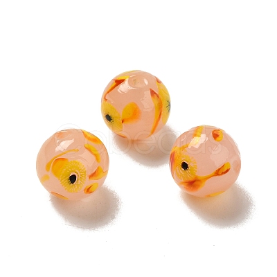 Handmade Lampwork Beads Strands LAMP-G162-08A-08-1