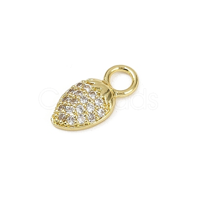 Brass Micro Pave Cubic Zirconia Pendants KK-M322-48G-01-1