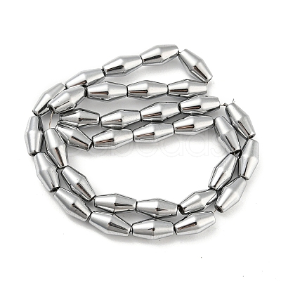 Electroplated Synthetic Magnetic Hematite Beads Strands G-Z032-B01-02E-1
