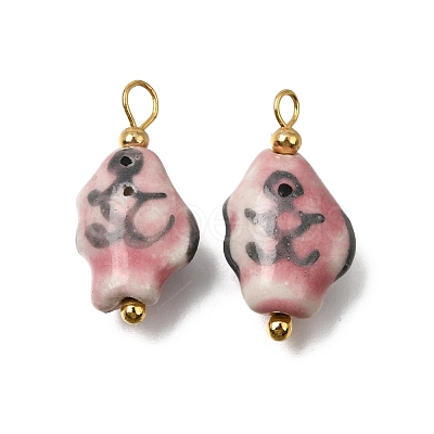 Handmade Porcelain Pendants PR-CBA0027-06G-03-1