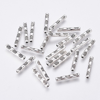 Tibetan Style Alloy Beads TIBEB-Q036-AS-LF-1